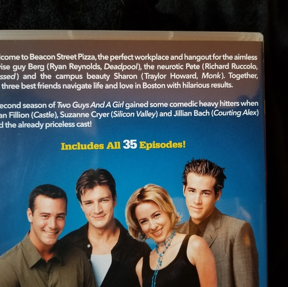 EXTREMELY RARE "Two Guys and a Girl" Complete Series DVD Box Set. - Picture 15 of 16